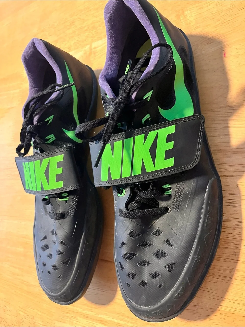 Nike Track & Field Throwing Shoes Black/Green Men’s Size 12
